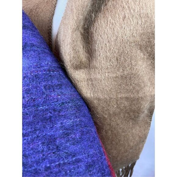 Colorful Alpaca Wool Blend Scarf Wrap - Picture 9 of 9